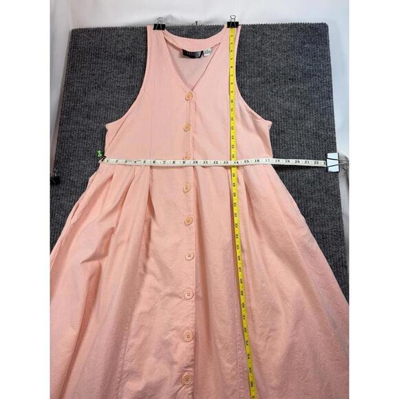 Vtg 80s Pinot Noir Women's Dress Sz S Peachy 100% Cotton Cottage Core Trad Wife - Picture 7 of 9